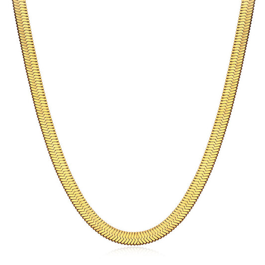 4mm Herringbone Necklace or Chain 24"