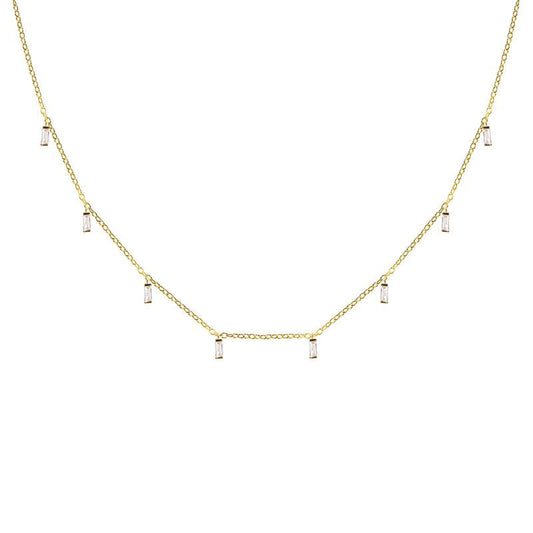 Baguettes Necklace or Chain