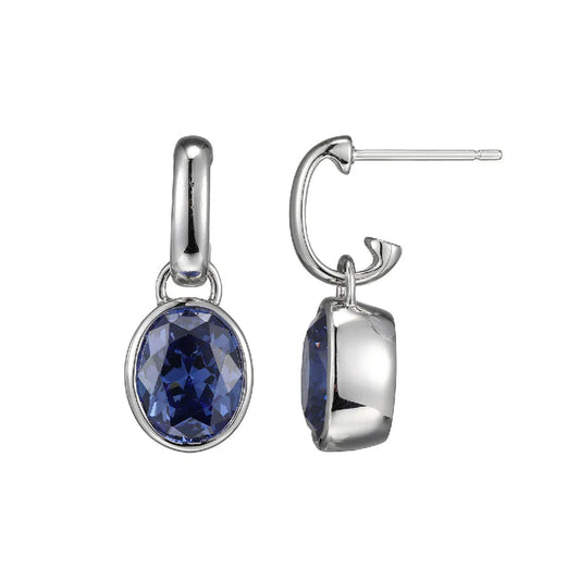 Tanzanite CZ Earrings