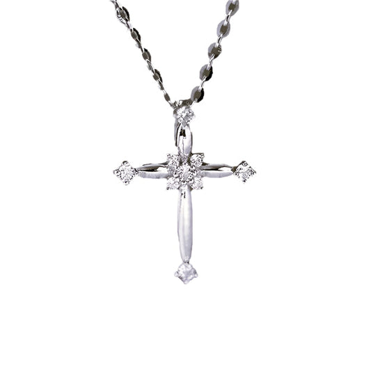 Accented Cross Silver