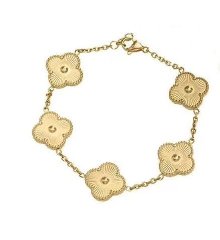 Quatrefoil Bracelet Gold